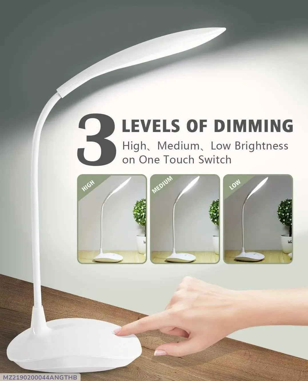 Table Lamp | Rechargeable LED | White 360 Degree Adjustable