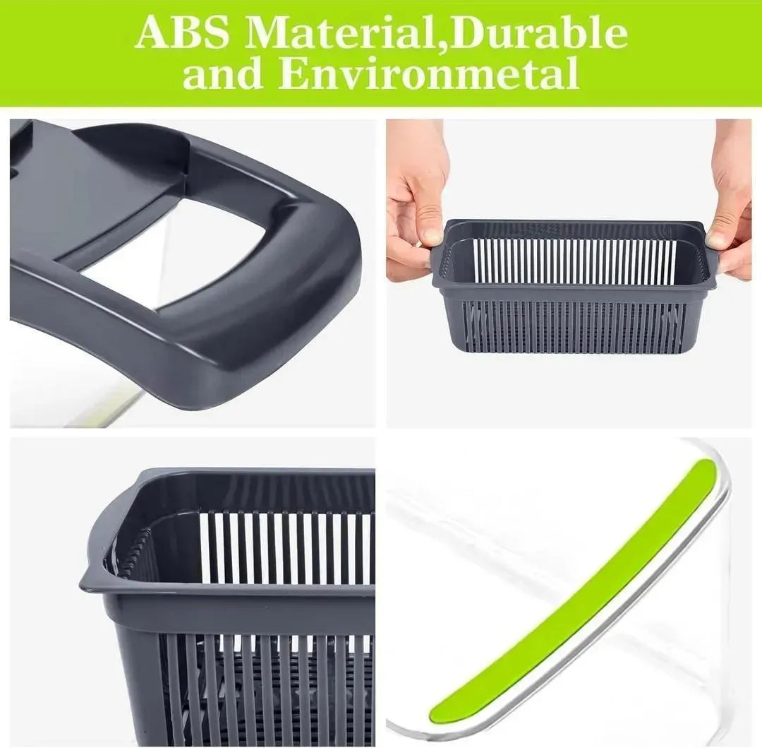 Vegetable Cutter Multicolor with 7 Blades for Easy Slicing Dicing