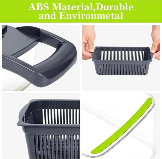 Vegetable Cutter Multicolor with 7 Blades for Easy Slicing Dicing