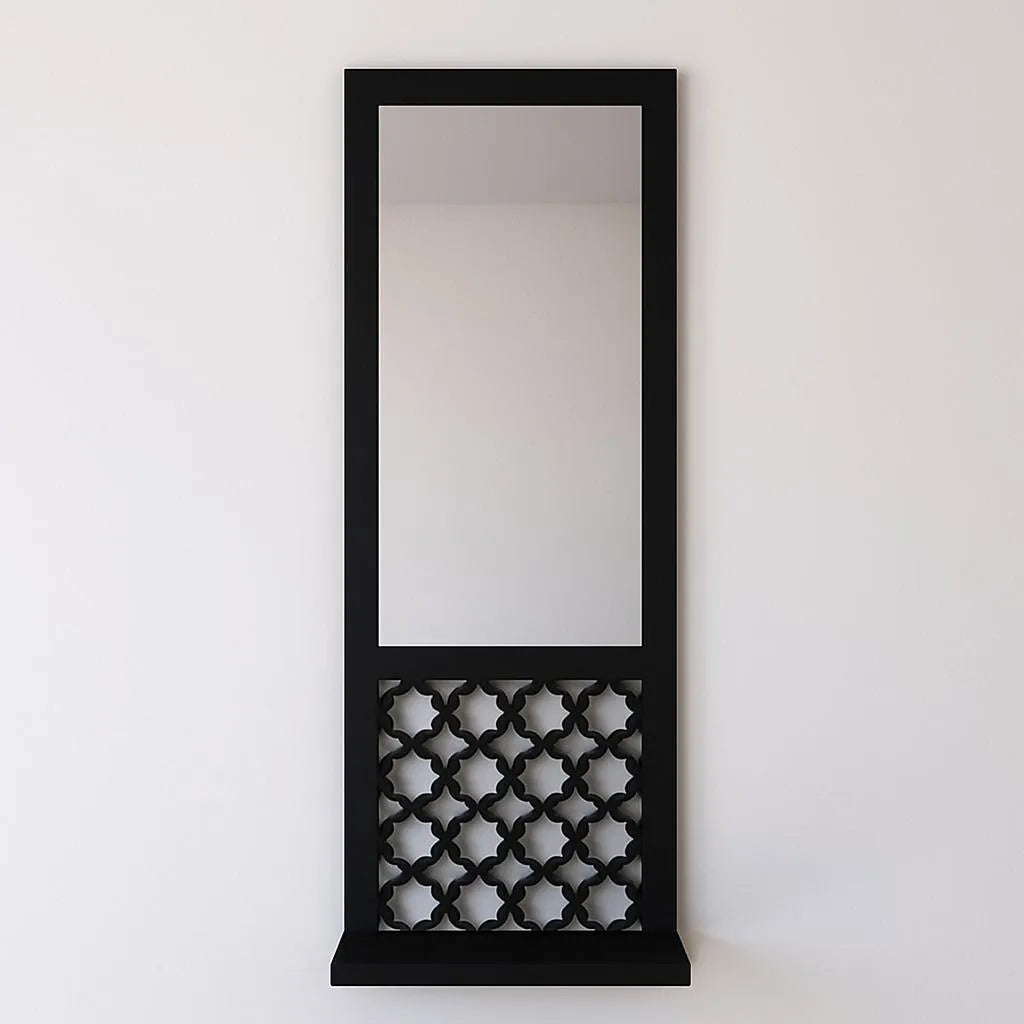 Wooden Mirror Wall Shelves | Set of 3
