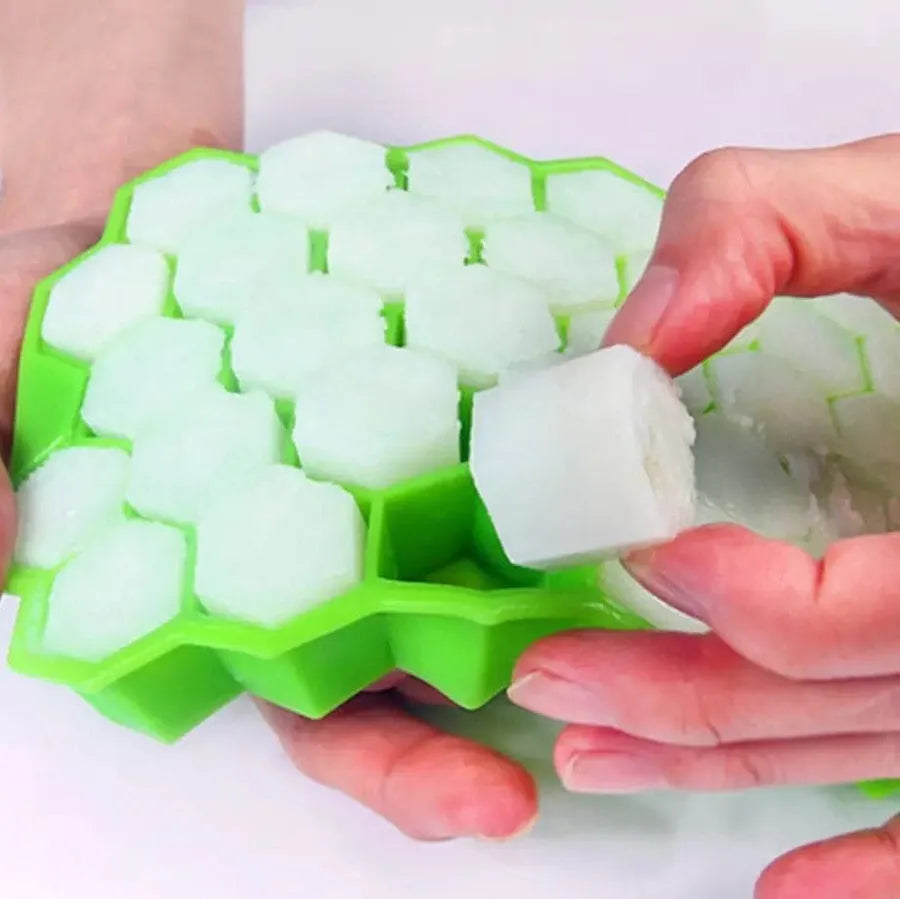 Silicone Ice Cube Tray | Set of 2 | Multicolor Collapsible Containers