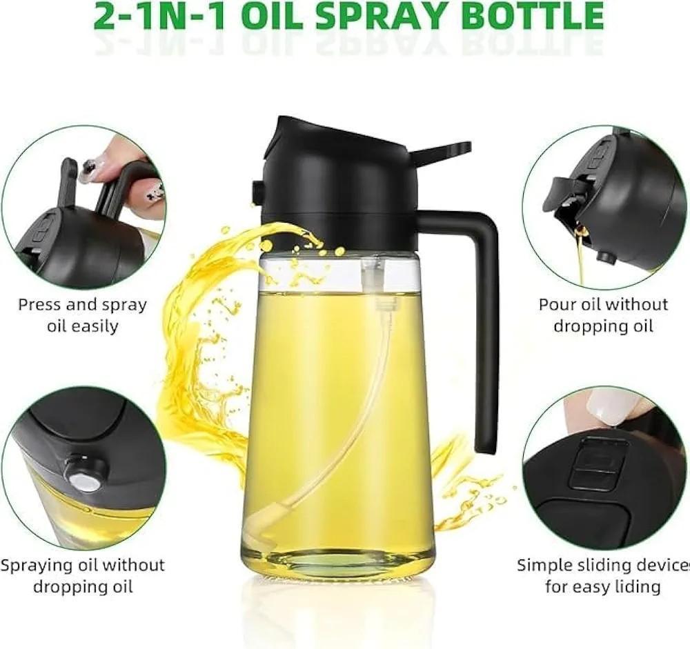 Olive Oil Sprayer Glass | Green 100ml | Kitchen Use