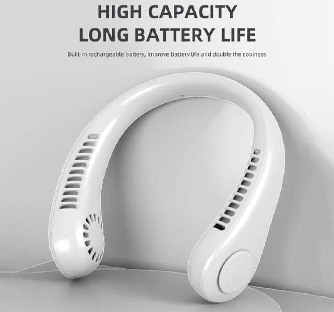 Rechargeable Neck Fan | Bladeless USB Cooling Fan