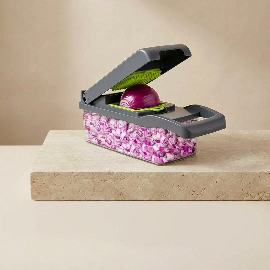 Vegetable Cutter Multicolor with 7 Blades for Easy Slicing Dicing